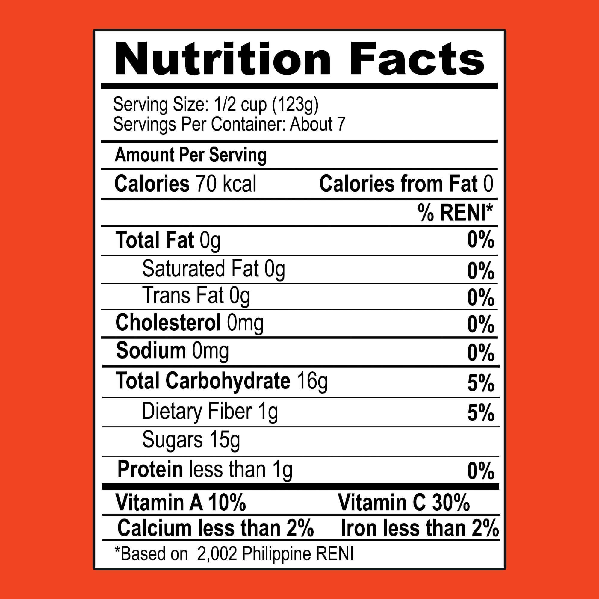 Prime Tropical Punch Nutrition Facts