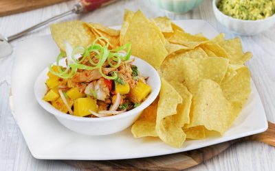 Tuna, Mango and Corn Salsa