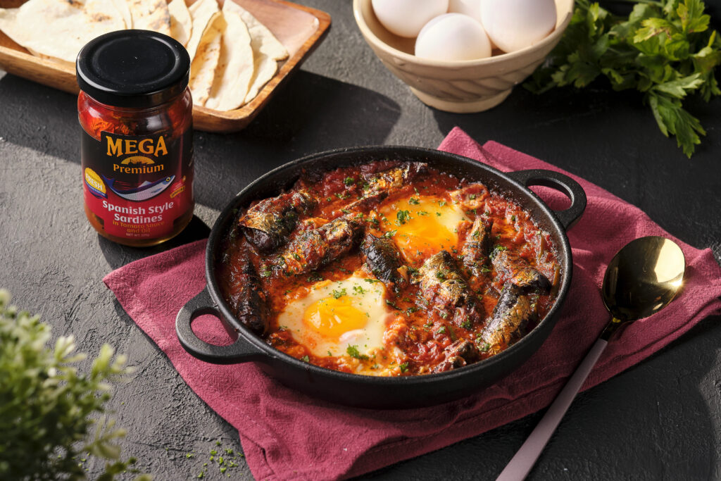 Simmered Mega Sardines In Tomato Sauce With Egg Mega Prime Foods Inc